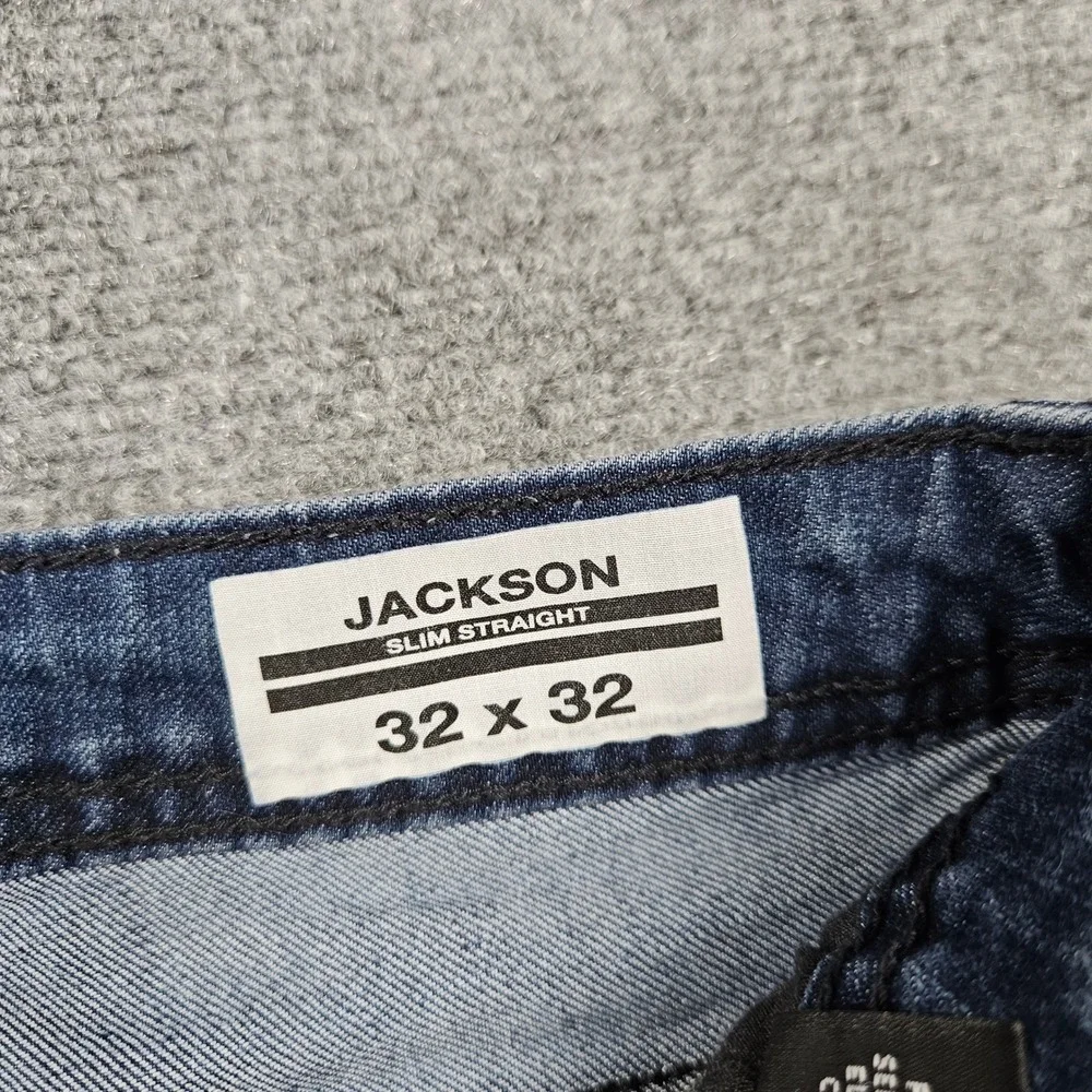 Buffalo David Bitton Jackson Slim Straight Jeans Mens 32x32 Medium Wash Denim